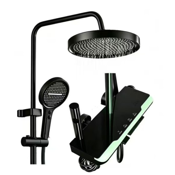 N235C black shower set ,stock